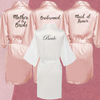 Bride and Bridesmaid Satin Robes