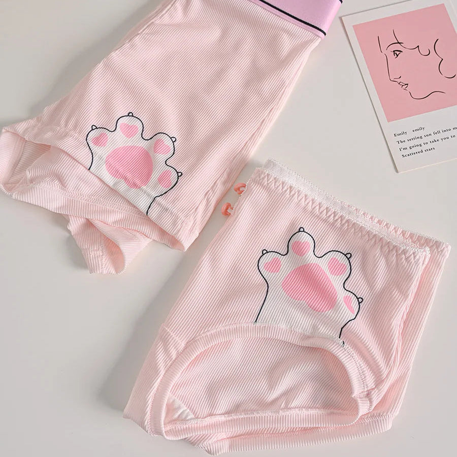 Matching Couples Underwear Cat