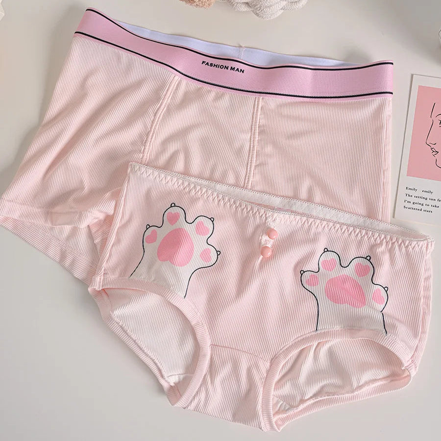 Matching Couples Underwear Cat