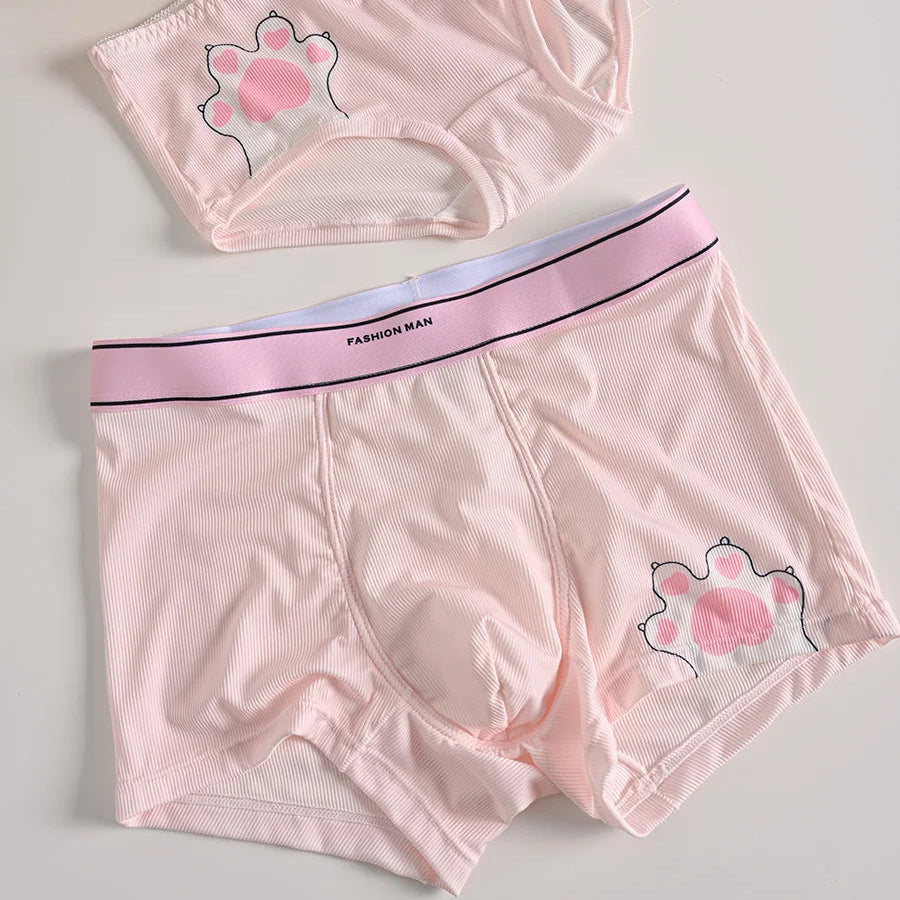 Matching Couples Underwear Cat