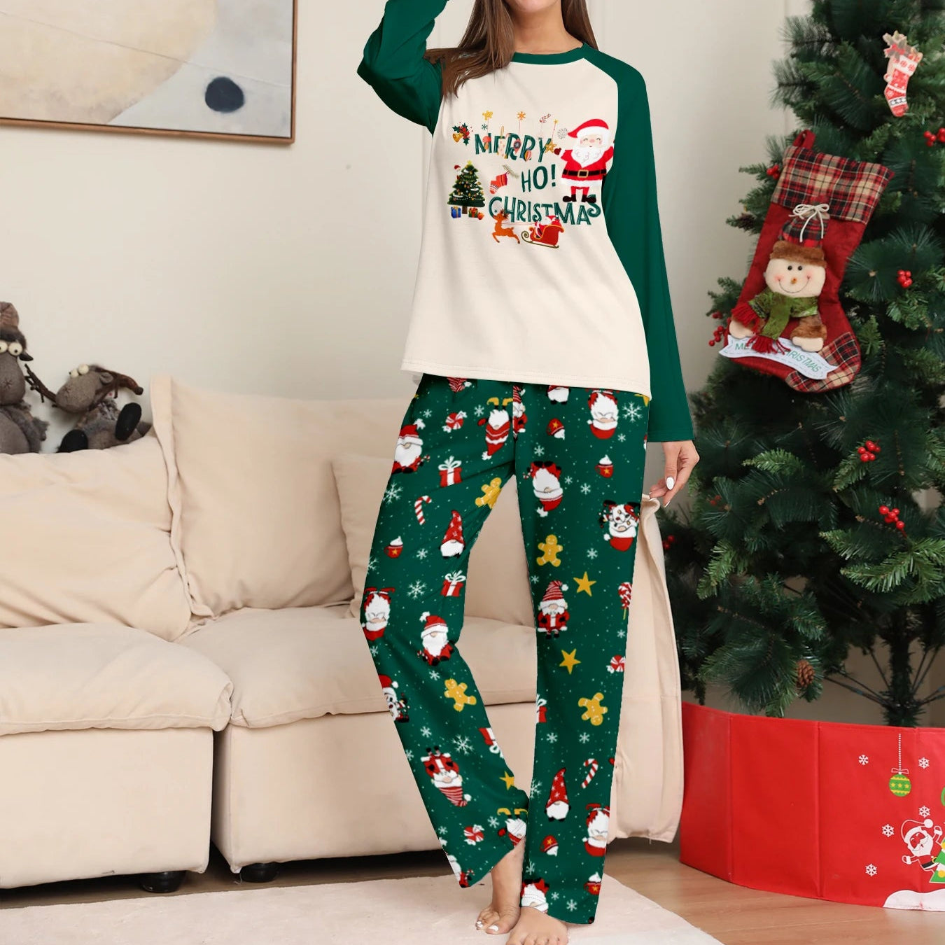 Matching Christmas Pajamas Couple