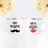 Mr Right Mrs Always Right Mugs