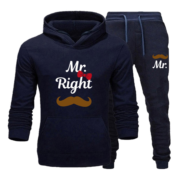 Mrs mr right tracksuits