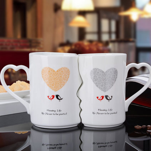 Mr and mrs couples coffee mug set