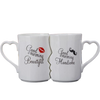 Mr and mrs couples coffee mug set