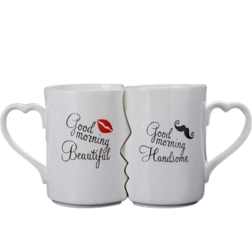 Mr and mrs couples coffee mug set