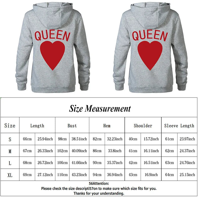 King and queen hoodies set
