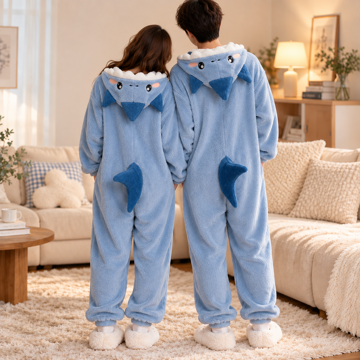 Shark couple onesies
