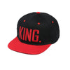 Red king and queen cap