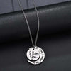 I Love You to the Moon and Back Couples Necklace