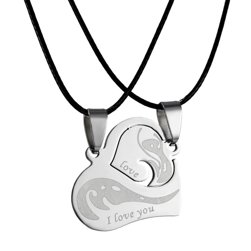 I Love You Matching Necklaces