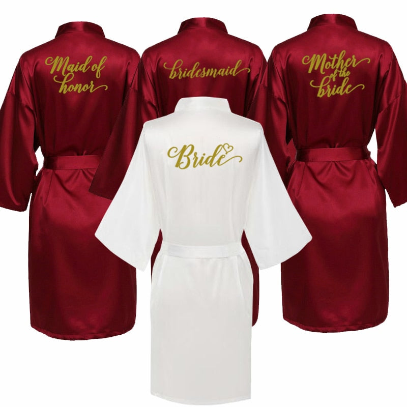 Satin Robes for Bridesmaids