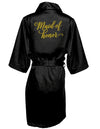 Black Satin Robes for Bridesmaids