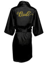 Black Satin Robes for Bridesmaids