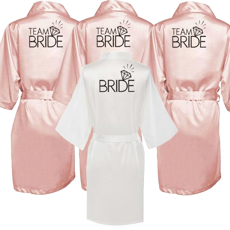 Satin Bridal Party Robes