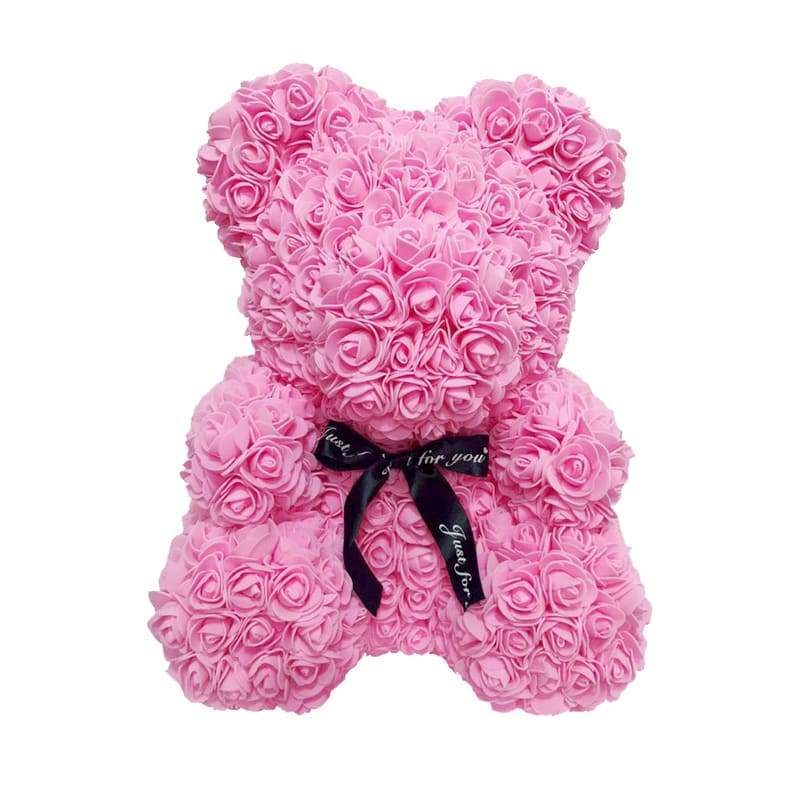 Pink Rose Teddy Bear