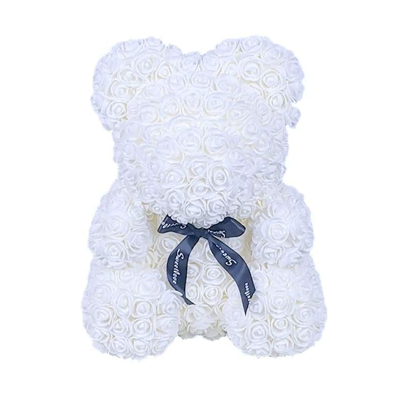 White Rose Bear For Couples