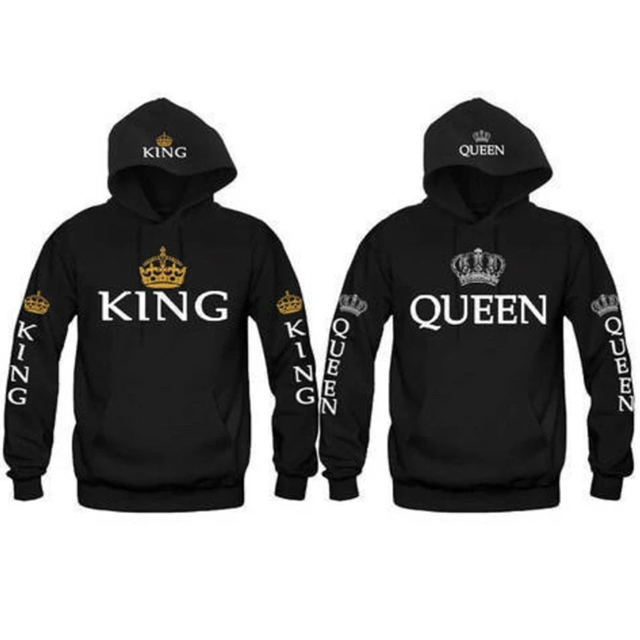 King and queen matching hoodies