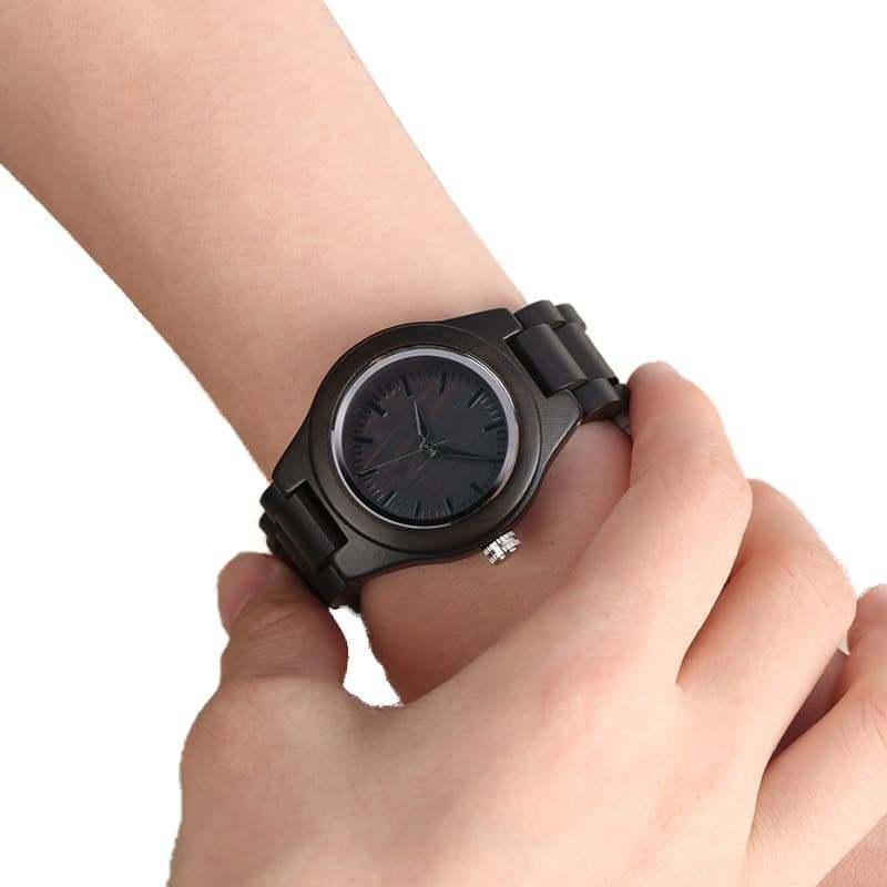 Ebony Wood Watch
