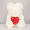 White Rose Teddy Bear