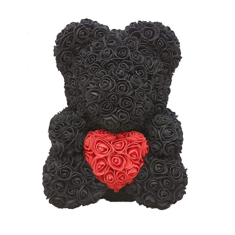 Black Rose Teddy Bear