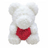 White Rose Teddy Bear