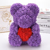 Purple Rose Bear