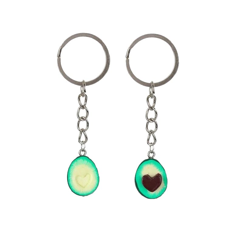Avocado Heart Keychain
