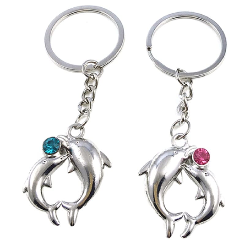 Dolphin Couple Keychain