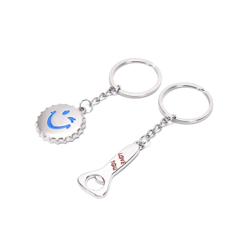 Couples Keychain Bottle Opener