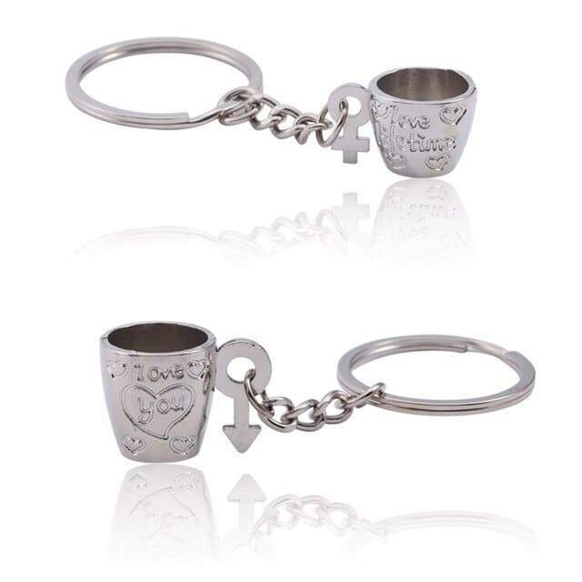 Cup of Tea Couple Keychain