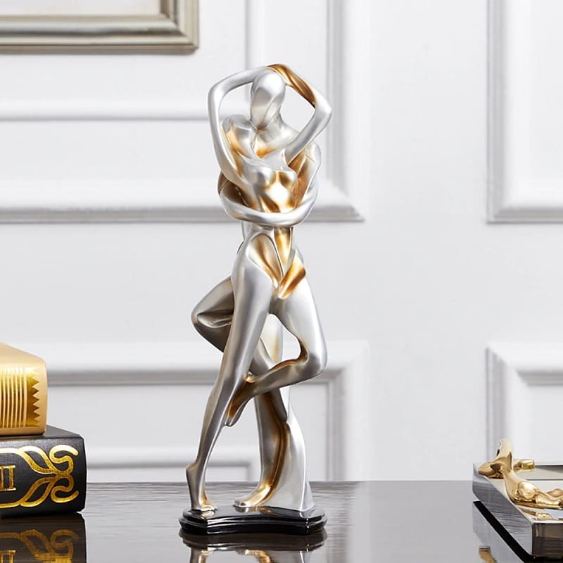 Dancing couple statue