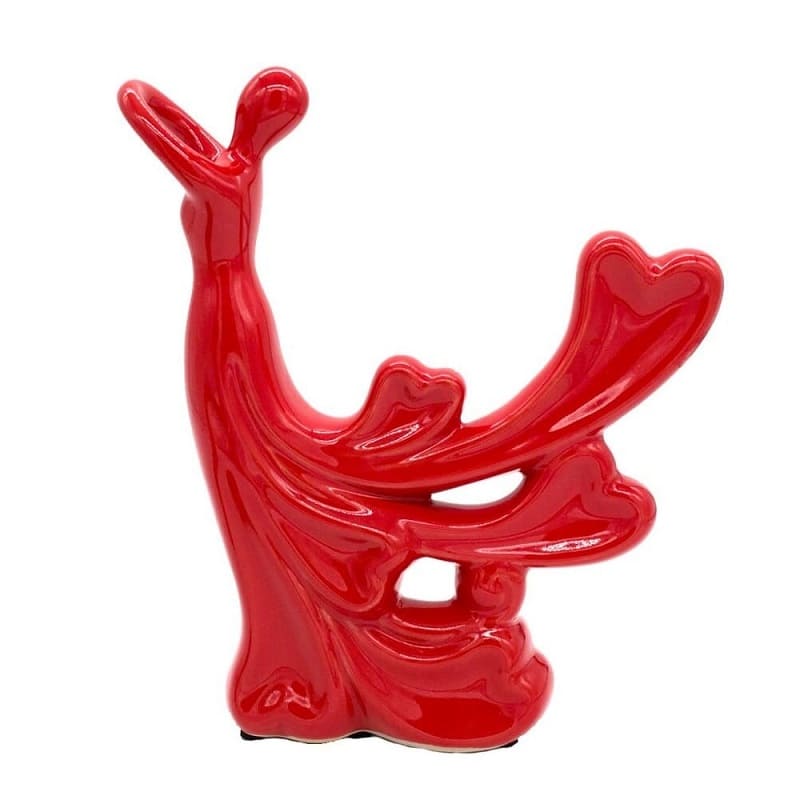 Abstract Stone Couple Hugging Statue