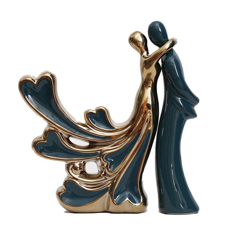 Romantic couple statue