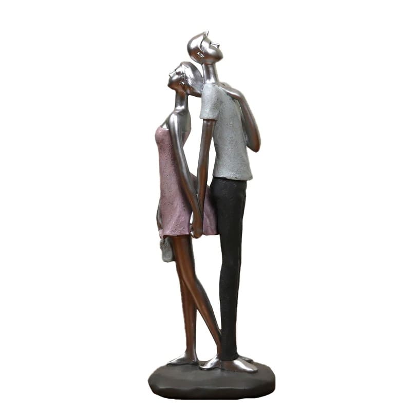 American couple statue