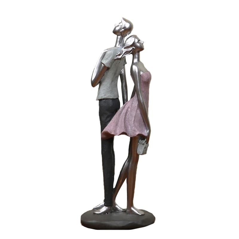 American couple statue