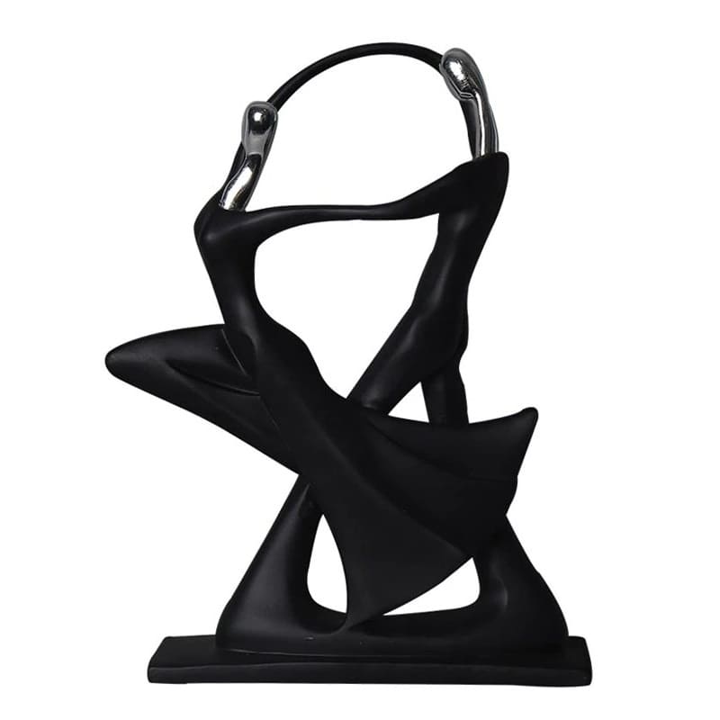 Abstract dancing couple statue