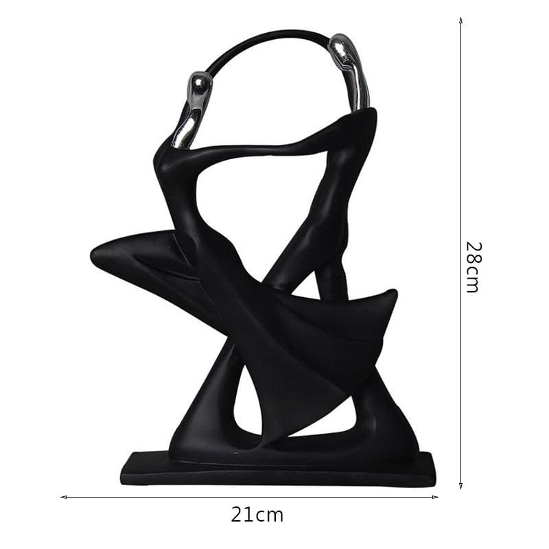 Abstract dancing couple statue