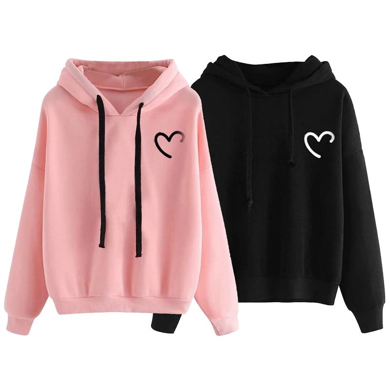 Couple hoodies heart
