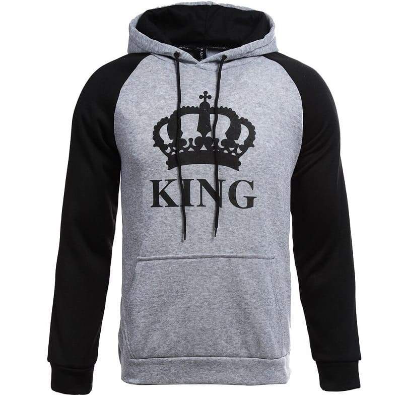 King and queen hoodie set crown