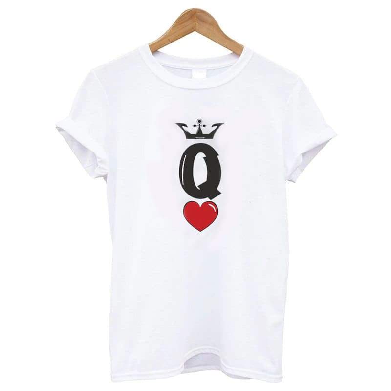 King and queen of hearts shirts