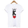 King and queen of hearts shirts