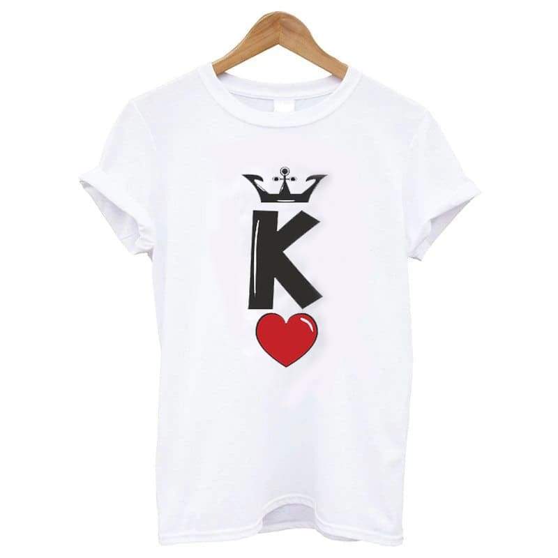 King and queen store of hearts shirts