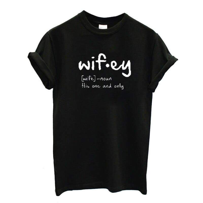 Funny hubby wifey couple shirt