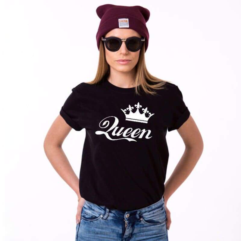 T shirt queen femme sales
