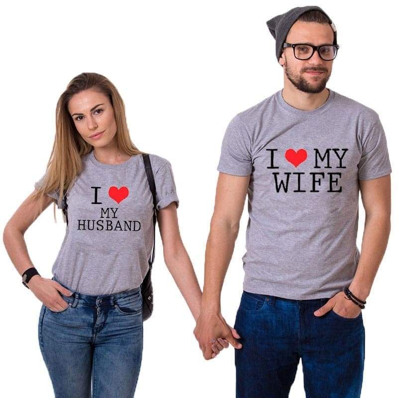 i love my husband and wife shirts for couples