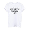 Husband and wife matching shirts