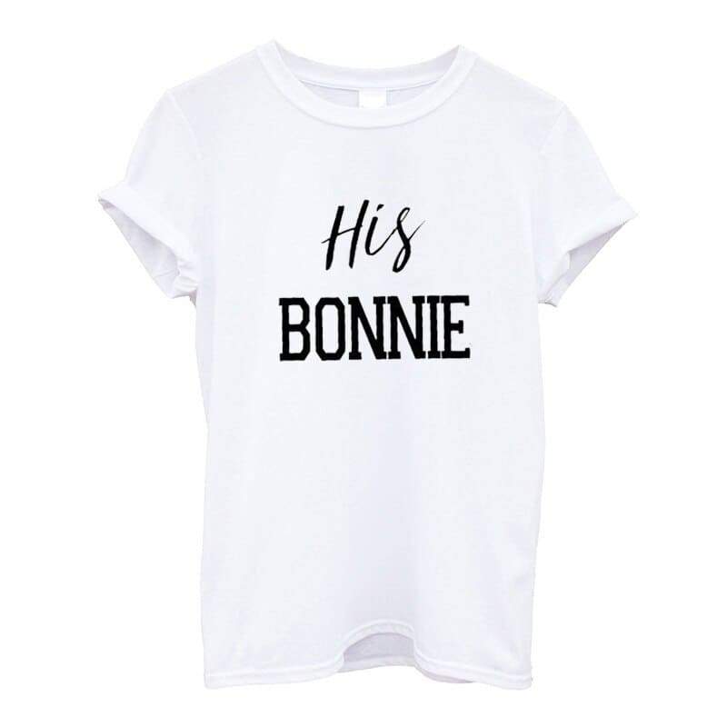 Bonnie and clyde couple t shirts