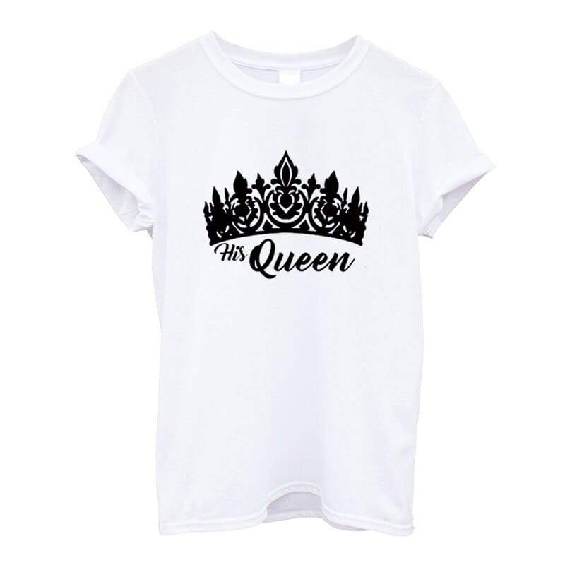 King and queen crown couple shirts