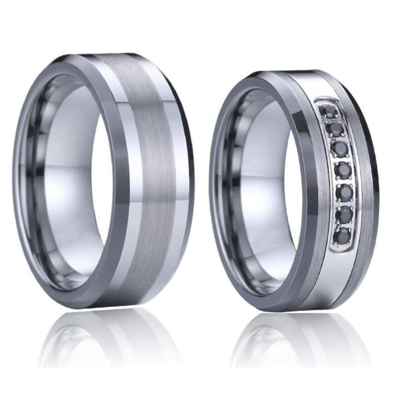 Titanium promise rings for couples